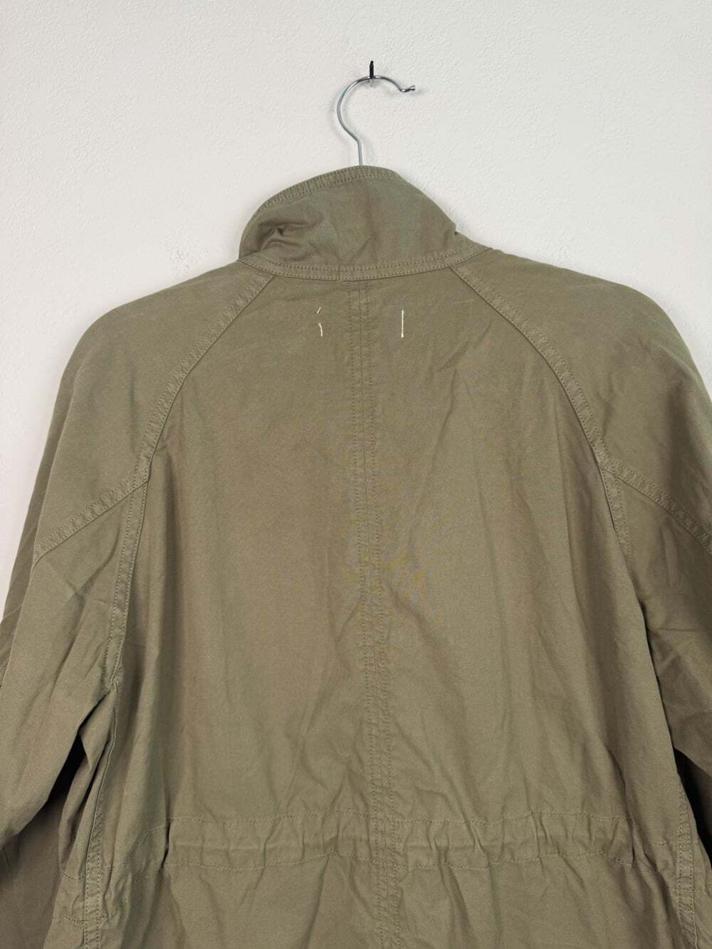Rag And Bone Mazie Cotton-gabardine Jacket Size Large Olive Green Utility Coat - Picture 12 of 16
